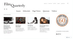 Desktop Screenshot of filmquarterly.org